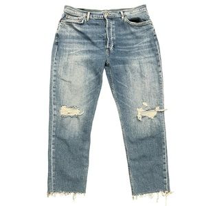 RE/DONE Originals Ultra High Rise Distressed Jeans